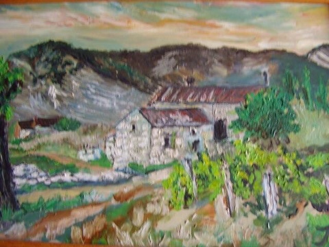 Ancien tableau à l’huile