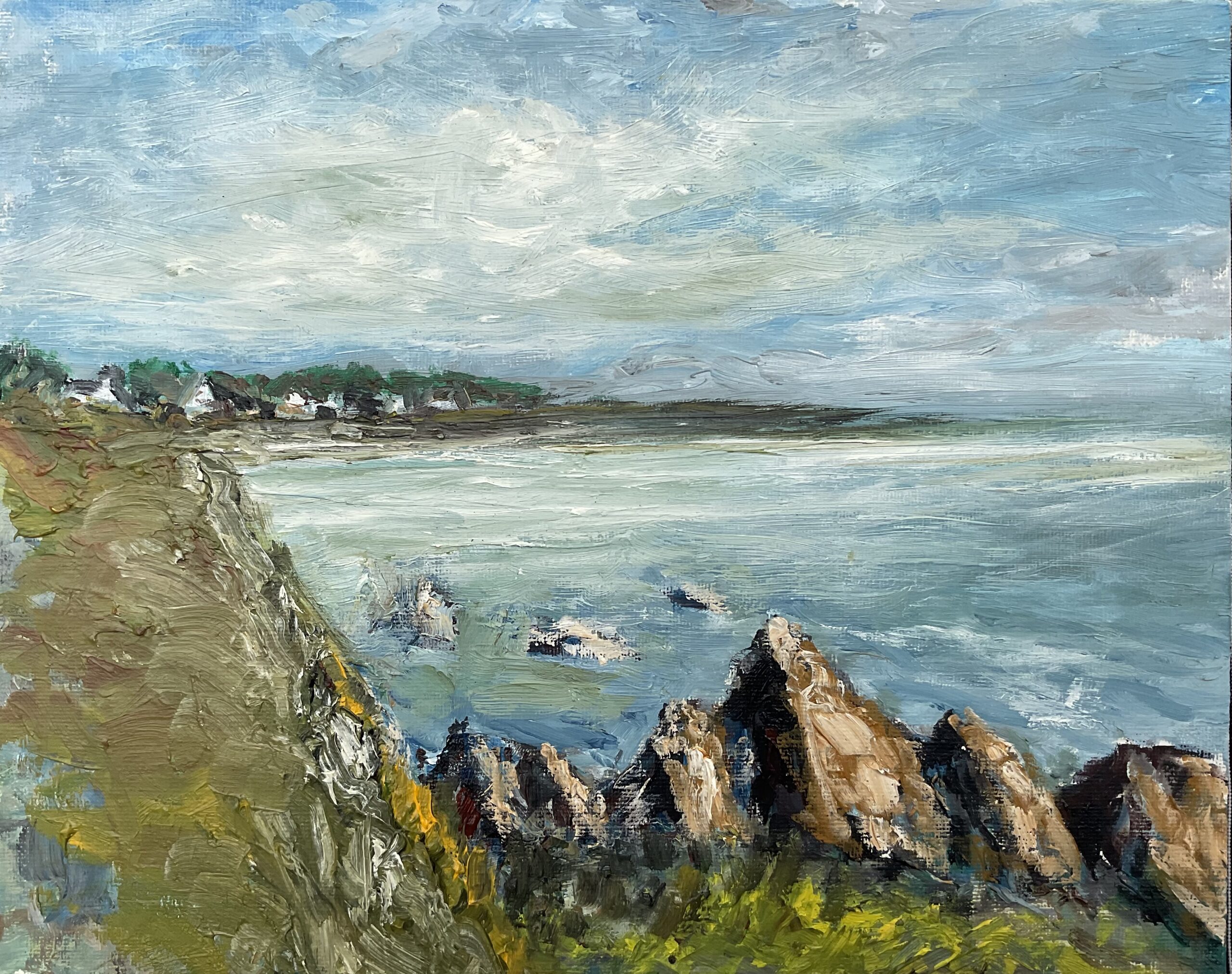 Tableau à l’huile: « La côte sauvage-Le Pouliguen » 2023