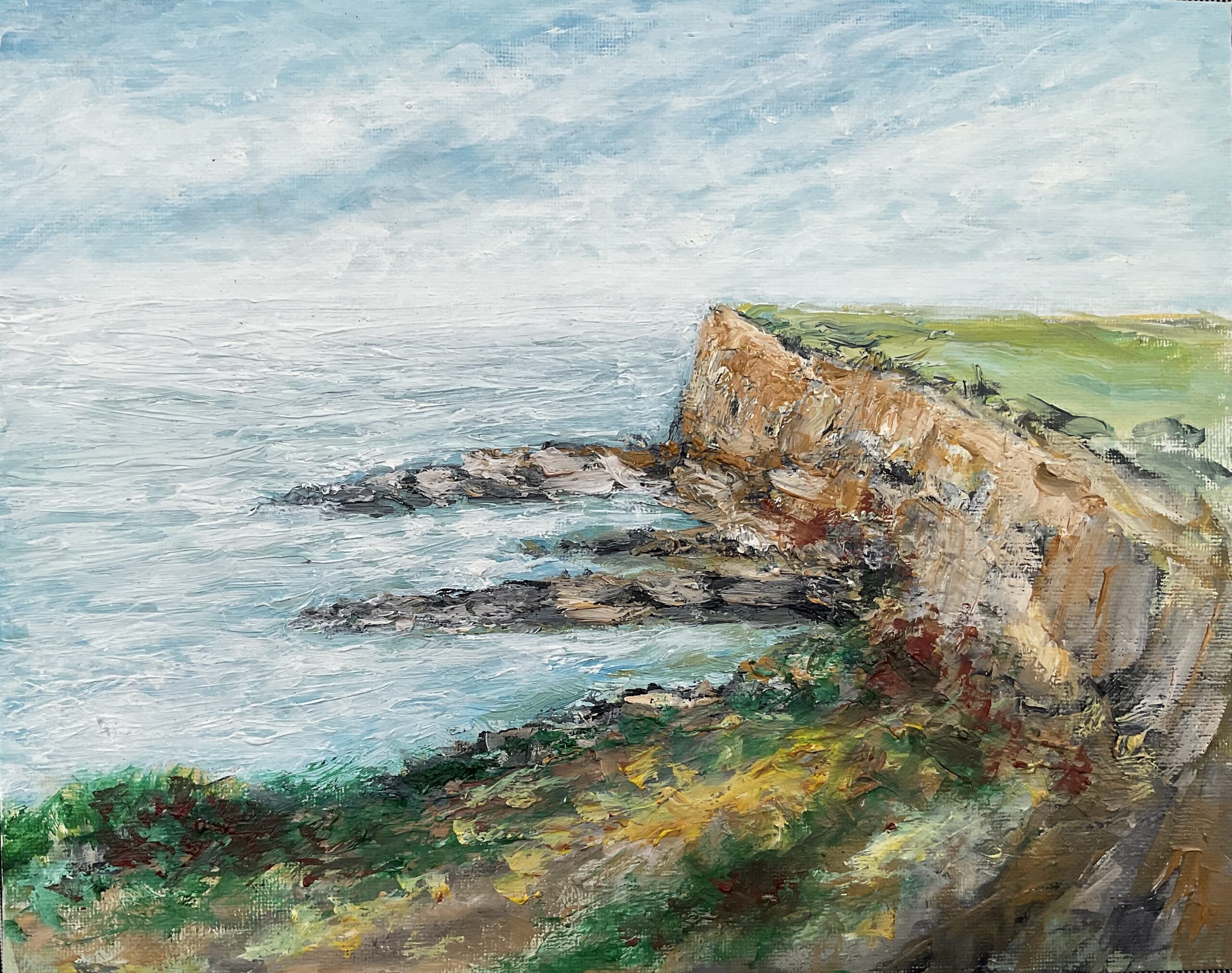 Tableau à l’huile « La côte sauvage-Le Pouliguen » 2023