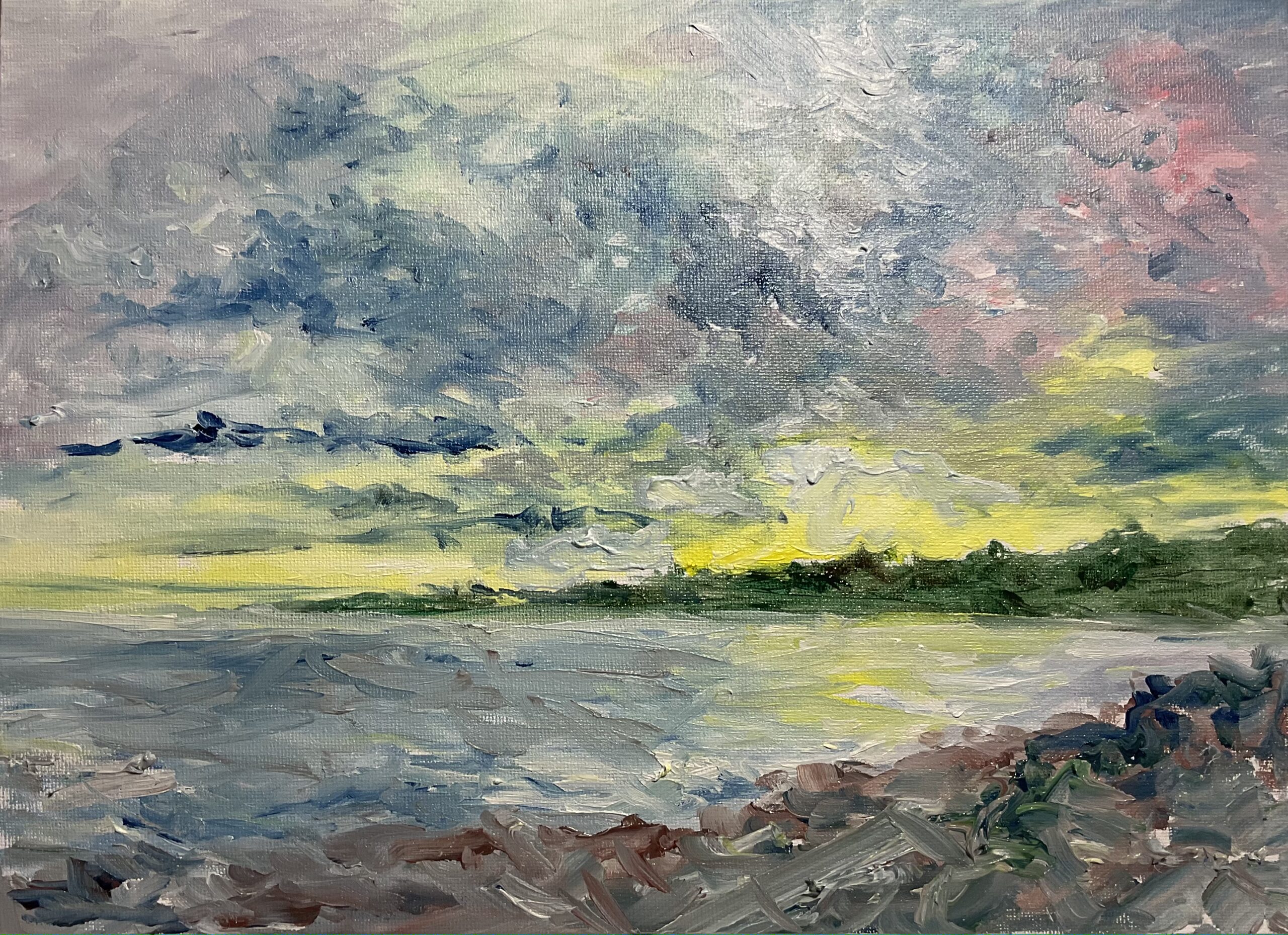 Pochade à l’huile (fin octobre 2025)